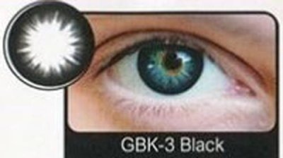 Контактные линзы  Luna One Tone 2 линзы  GBK-3 Black / Контактные линзы | Аптека | V4.Ru: Маркетплейс