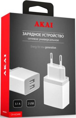 СЗУ Akai / Зарядные устройства и дата-кабели | Электроника | V4.Ru: Маркетплейс