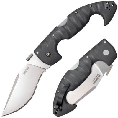 Нож складной Cold Steel Spartan Serrated, сталь AUS-10A, рукоять grivory, black / Раскладные | Товары для дома | V4.Ru: Маркетплейс