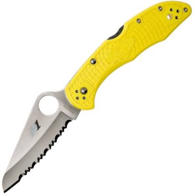 Складной нож Spyderco Salt 2, сталь H1 Satin Serrated, рукоять термопластик FRN, жёлтый / Раскладные | Товары для дома | V4.Ru: Маркетплейс