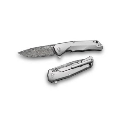 Складной нож LionSteel TRE DT GY, сталь дамаск, рукоять титан / Раскладные | Товары для дома | V4.Ru: Маркетплейс