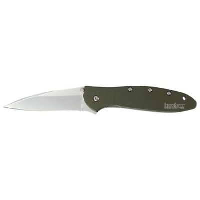 Полуавтоматический складной нож Kershaw Leek, сталь Sandvik™ 14C28N, рукоять анодированный алюминий, хаки / Раскладные | Товары для дома | V4.Ru: Маркетплейс