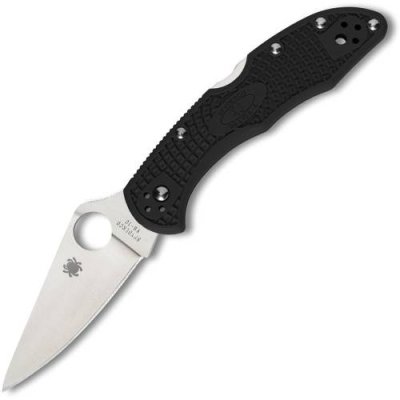 Складной нож Spyderco Delica 4 Flat Ground - 11FPBK, сталь VG-10 Satin Plain, рукоять термопластик FRN, чёрный / Раскладные | Товары для дома | V4.Ru: Маркетплейс