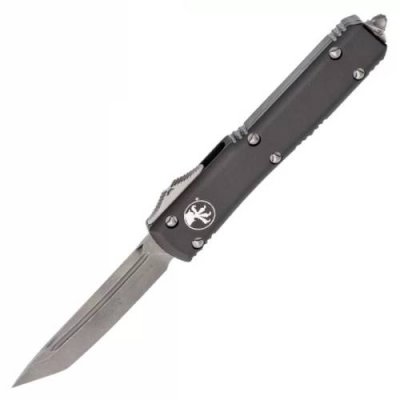 Автоматический выкидной нож Ultratech Contoured Chassis Black, Apocalyptic Stonewash Finish Tanto Elmax / Танто | Товары для дома | V4.Ru: Маркетплейс