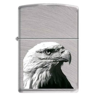 Зажигалка ZIPPO Орёл, с покрытием Chrome Arch, латунь/сталь, серебристая, матовая, 36x12x56 мм / Зажигалки с рисунками и принтами | Товары для дома | V4.Ru: Маркетплейс