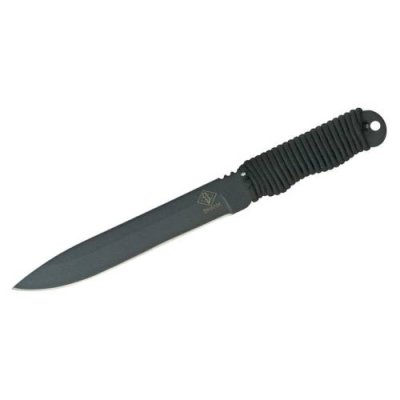 Нож с фиксированным клинком Ontario BlackCordWrap, сталь 1095, рукоять паракорд, black / Ножи с фиксированным клинком | Товары для дома | V4.Ru: Маркетплейс