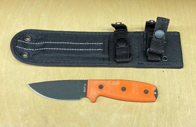 Нож с фиксированным клинком Ontario RAT-3 Hunter BW, сталь D2, рукоять микарта, orange / Цельнометаллические | Товары для дома | V4.Ru: Маркетплейс