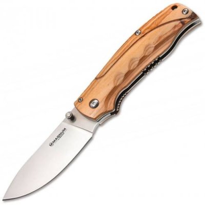 Нож складной Magnum Pakka Hunter - Boker 01MB700, сталь 440B Satin Plain, рукоять пакка дерево / Ножи Magnum | Товары для дома | V4.Ru: Маркетплейс