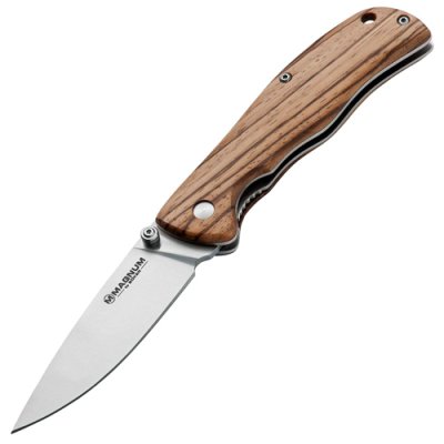 Нож складной Magnum Backpacker, сталь 7Cr17 Satin Plain, рукоять дерево, Boker 01EL605 / Ножи Magnum | Товары для дома | V4.Ru: Маркетплейс