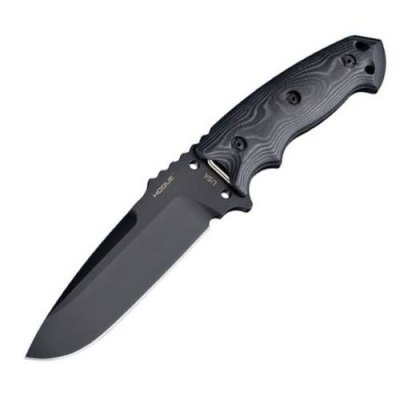 Нож с фиксированным клинком Hogue EX-F01 Black Cerakote, сталь A2 Tool Steel, рукоять G-Mascus®/G10, чёрный / Подарки охотнику | Товары для дома | V4.Ru: Маркетплейс