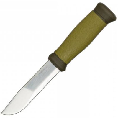 Нож с фиксированным лезвием Morakniv 2000, сталь Sandvik 12C27, рукоять пластик/резина, зеленый / Рыбацкие | Товары для дома | V4.Ru: Маркетплейс