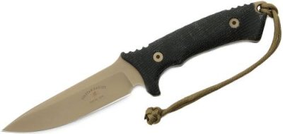 Нож с фиксированным клинком Spartan Blades Harsey Difensa, сталь CPM-S35VN Flat Dark Earth, рукоять черная микарта, чехол песочный / Ножи с фиксированным клинком | Товары для дома | V4.Ru: Маркетплейс