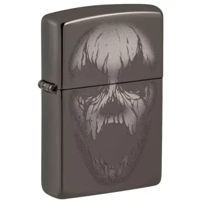 Зажигалка ZIPPO Screaming Monster с покрытием Black Ice®, латунь/сталь, черная / Зажигалки с рисунками и принтами | Товары для дома | V4.Ru: Маркетплейс