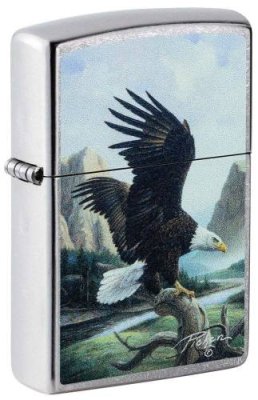 Зажигалка ZIPPO Linda Pickens Design с покрытием Street Chrome, латунь/сталь, серебристая / Зажигалки с рисунками и принтами | Товары для дома | V4.Ru: Маркетплейс