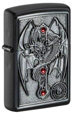 Зажигалка ZIPPO Winged Dragon Cross Design с покрытием Black Matte, латунь/сталь, чёрная, матовая / Зажигалки с рисунками и принтами | Товары для дома | V4.Ru: Маркетплейс