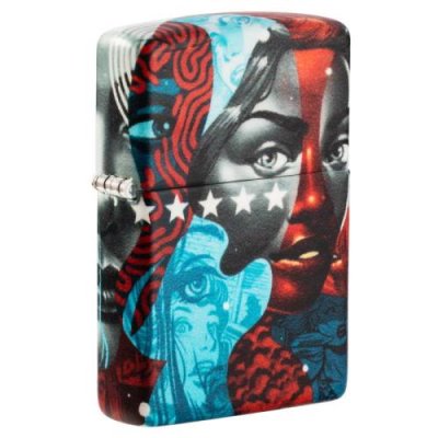 Зажигалка Zippo Tristan Eaton с покрытием White Matte, латунь/сталь, разноцветная, матовая, 36x12x56 мм / Зажигалки с рисунками и принтами | Товары для дома | V4.Ru: Маркетплейс