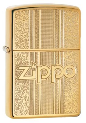 Зажигалка ZIPPO Classic с покрытием High Polish Brass, латунь/сталь, золот., 36x12x56 мм / Подарочные зажигалки | Товары для дома | V4.Ru: Маркетплейс