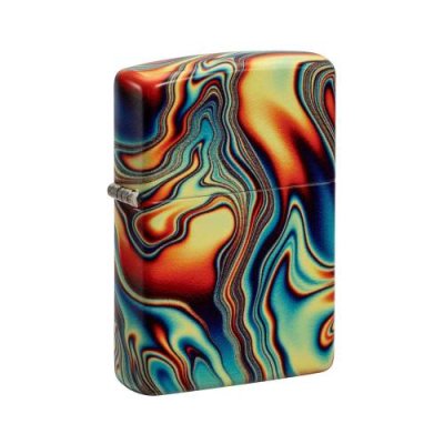 Зажигалка ZIPPO Colorful Swirl с покрытием Glow In The Dark Green, латунь/сталь, разноцветная / Зажигалки с рисунками и принтами | Товары для дома | V4.Ru: Маркетплейс