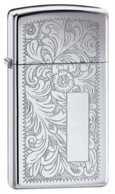 Зажигалка ZIPPO Slim® Venetian® с покрытием High Polish Chrome / Подарочные зажигалки | Товары для дома | V4.Ru: Маркетплейс