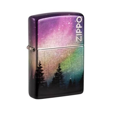 Зажигалка ZIPPO Colorful Sky с покрытием 540 Tumbled Chrome, латунь/сталь, разноцветная, 38x13x57 мм / Подарочные зажигалки | Товары для дома | V4.Ru: Маркетплейс