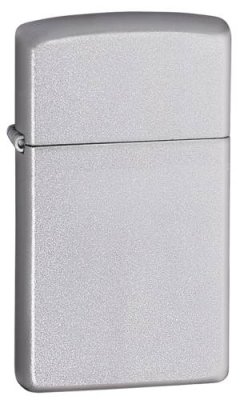 Зажигалка ZIPPO Slim® с покрытием Satin Chrome™, латунь/сталь, серебристая, матовая, 30х10x55 мм / Серебряные зажигалки | Товары для дома | V4.Ru: Маркетплейс