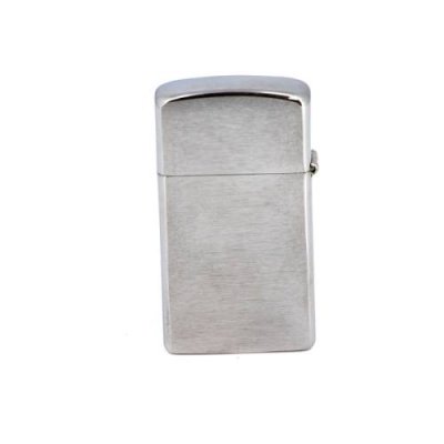 Зажигалка ZIPPO Slim® с покрытием Brushed Chrome, латунь/сталь, серебристая, матовая, 30х10x55 мм / Серебряные зажигалки | Товары для дома | V4.Ru: Маркетплейс