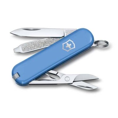 Нож Victorinox Classic SD Colors, Summer Rain (0.6223.28G) голубой, 7 функций 58мм / Швейцарские | Товары для дома | V4.Ru: Маркетплейс