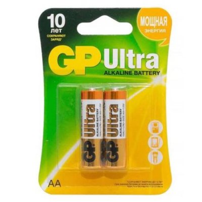 Батарейка алкалиновая GP Ultra Alkaline 15А AA, 2 шт. / Батарейки | Электроника | V4.Ru: Маркетплейс