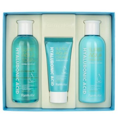 FarmStay Hyaluronic Acid Super Aqua Skin Care 3Set / Для шеи и подбородка | Товары для красоты | V4.Ru: Маркетплейс