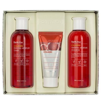 FarmStay Collagen Essential Moisture Skin Care 3Set / Для шеи и подбородка | Товары для красоты | V4.Ru: Маркетплейс