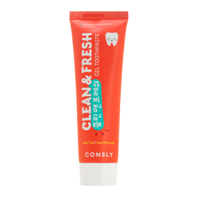 Consly Clean&Fresh Red Tea & Sea Minerals Gel Toothpaste / Средства личной гигиены | Товары для красоты | V4.Ru: Маркетплейс