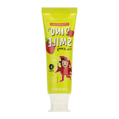 Consly DINO's SMILE Kids Gel Toothpaste with Xylitol and Strawberry / Средства личной гигиены | Товары для красоты | V4.Ru: Маркетплейс