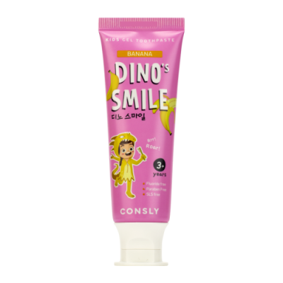 Consly DINO's SMILE Kids Gel Toothpaste with Xylitol and Banana / Средства личной гигиены | Товары для красоты | V4.Ru: Маркетплейс