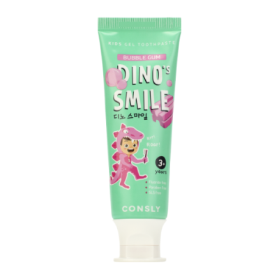 Consly DINO's SMILE Kids Gel Toothpaste with Xylitol and Bubble Gum / Средства личной гигиены | Товары для красоты | V4.Ru: Маркетплейс