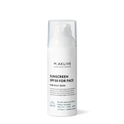 M.Aklive Sunscreen SPF50 For Oily Skin / Наборы Бьюти-боксы | Товары для красоты | V4.Ru: Маркетплейс