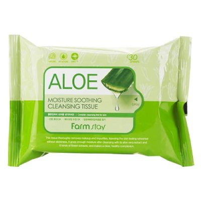 FarmStay Aloe Moisture Soothing Cleansing Tissue / От акне и воспалений | Товары для красоты | V4.Ru: Маркетплейс