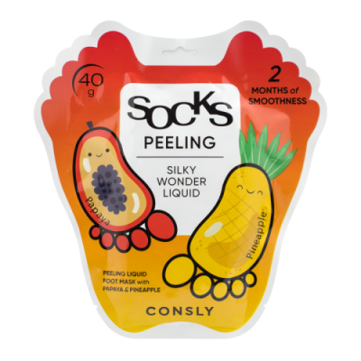 Consly Silky Wonder Papaya and Pineapple Peeling Liquid Foot Mask / Эссенции | Товары для красоты | V4.Ru: Маркетплейс