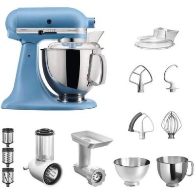 KitchenAid Кухонный комбайн 4.8 л, 300 Вт, 10 скоростей, с набором аксессуаров, синий Artisan 5KSM175PSEVB KitchenAid / Кухонные комбайны | Товары для дома | V4.Ru: Маркетплейс