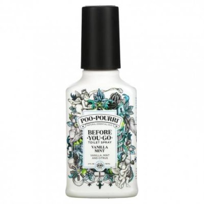 Poo-Pourri, Туалетный спрей Before-You-Go, ваниль и мята, 118 мл (4 жидк. Унции) / Освежители воздуха и белья | Аптека | V4.Ru: Маркетплейс