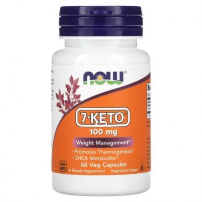 NOW Foods, 7-KETO, 100 мг, 60 капсул 7-кето / Аптека | V4.Market