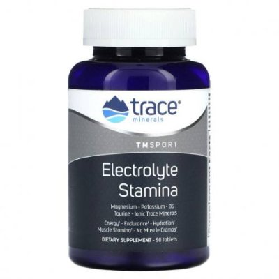 Trace Minerals ®, TM Sport, Electrolyte Stamina, 90 таблеток Гидратация и электролиты / Аптека | V4.Market