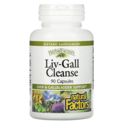 Natural Factors, Liv-Gall Cleanse, 90 капсул Препараты для печени / Аптека | V4.Market