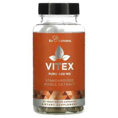 Eu Natural, Vitex, 400 мг, 60 вегетарианских капсул Витекс священный / Аптека | V4.Market