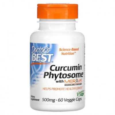 Doctor's Best, Phytosome, куркумин с Meriva, 500 мг, 60 вегетарианских капсул Куркума и куркумин / Аптека | V4.Market