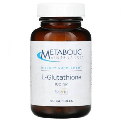 Metabolic Maintenance, L-глутатион, 100 мг, 60 капсул L-глутатион / Аптека | V4.Market