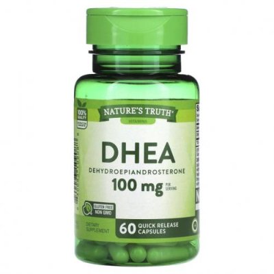 Nature's Truth, ДГЭА, 50 мг, 60 капсул с быстрым высвобождением DHEA / Аптека | V4.Market