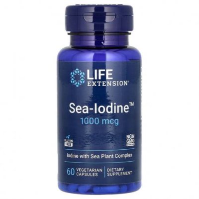 Life Extension, Sea-Iodine, 1000 мкг, 60 вегетарианских капсул Йод / Аптека | V4.Market