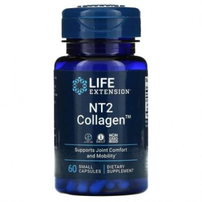 Life Extension, NT2 Collagen, 60 маленьких капсул Коллаген, добавки / Аптека | V4.Market