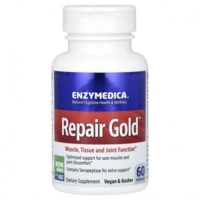 Enzymedica, Repair Gold, 60 капсул Протеолитические ферментные формулы / Аптека | V4.Market