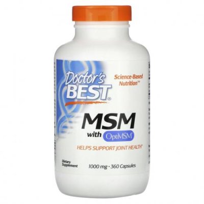 Doctor's Best, МСМ с OptiMSM, 1000 мг, 360 капсул MSM / Аптека | V4.Market